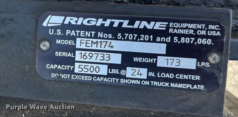 image for item ER0096 2017 UniCarriers PF50 forklift