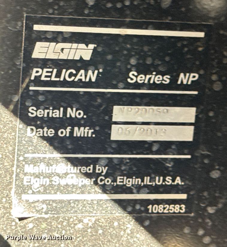 image for item ER0106 2013 Elgin Pelican Series NP street sweeper