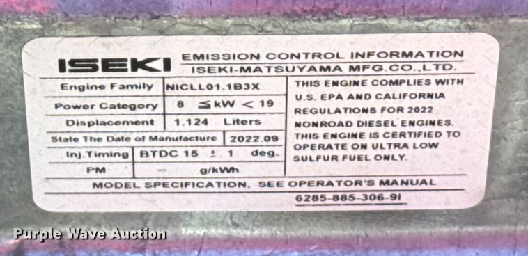 image for item ER2468 2023 Massey Ferguson GC 1723 E MFWD tractor