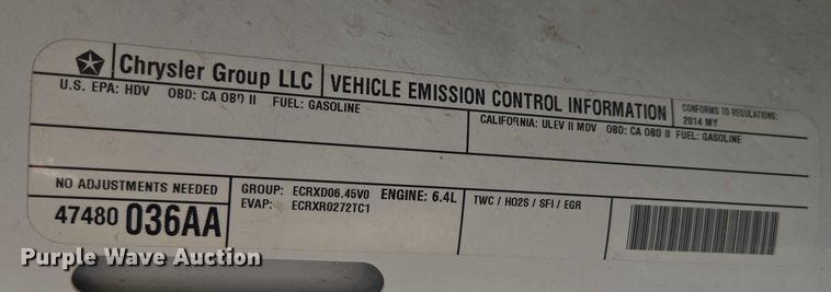 image for item ER5061 2014 RAM 2500 Crew Cab pickup truck