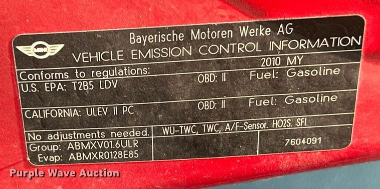 image for item ET3194 2010 Mini Cooper 