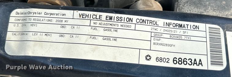 image for item ET3195 2008 Dodge Ram 2500HD Quad Cab pickup truck