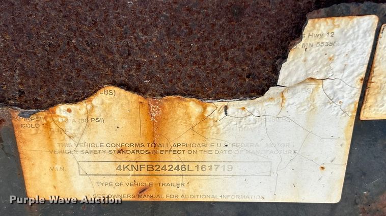 image for item ET3201 2006 Big Tow BE10 equipment trailer