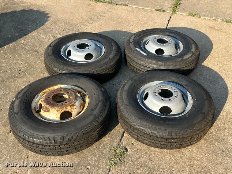 image for item ET3278 (4) 235/85R16 Wild Trail Commercial L/T tires and wheels