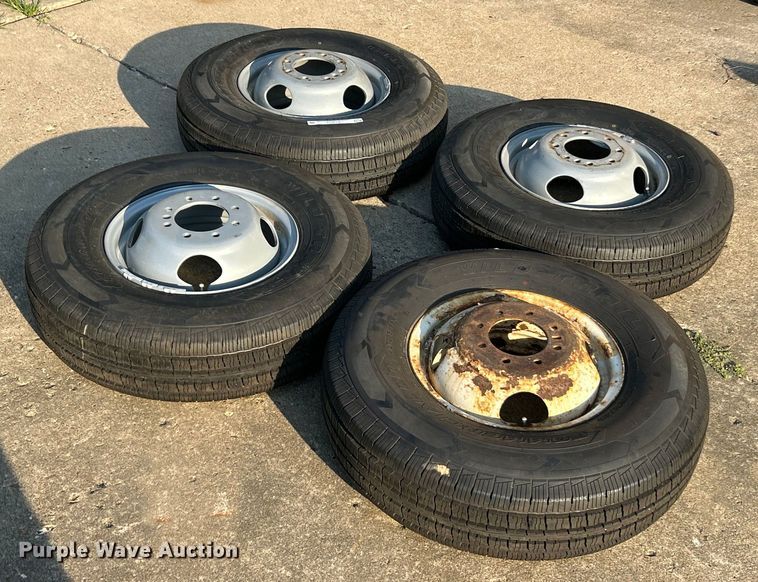 image for item ET3278 (4) 235/85R16 Wild Trail Commercial L/T tires and wheels