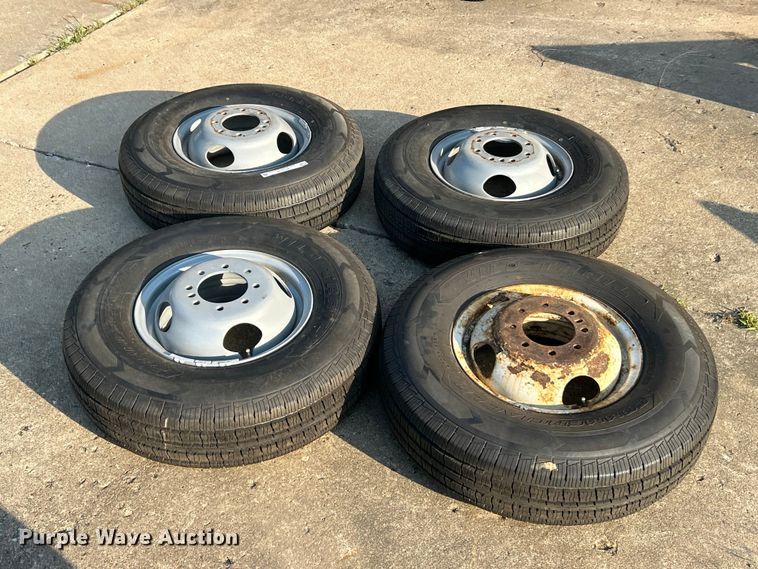 image for item ET3278 (4) 235/85R16 Wild Trail Commercial L/T tires and wheels