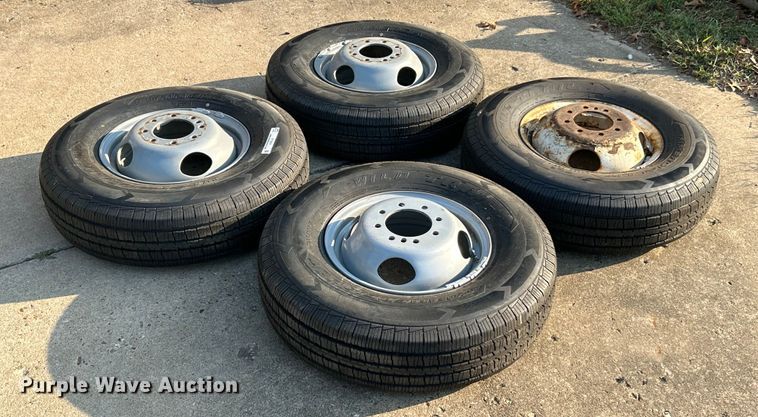 image for item ET3278 (4) 235/85R16 Wild Trail Commercial L/T tires and wheels