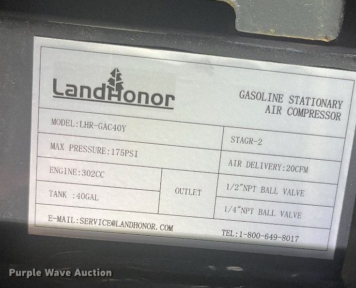 image for item ET3449 Land Honor LHR-GAC40Y air compressor