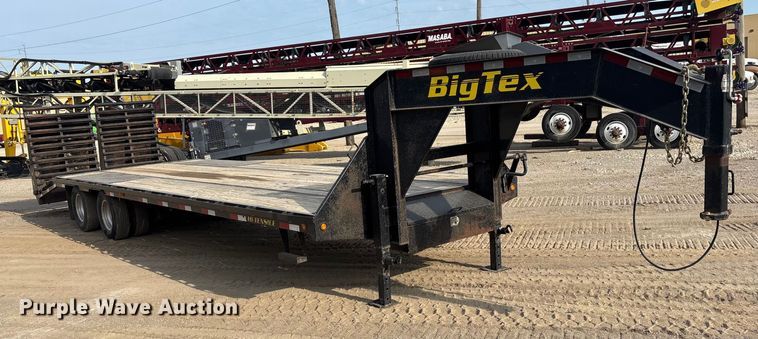 image for item ET4524 2015 Big Tex 22GN -25+5 equipment trailer