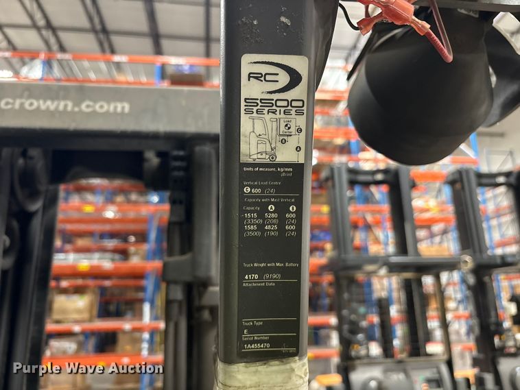 image for item ET7076 2016 Crown RC5530-35 forklift