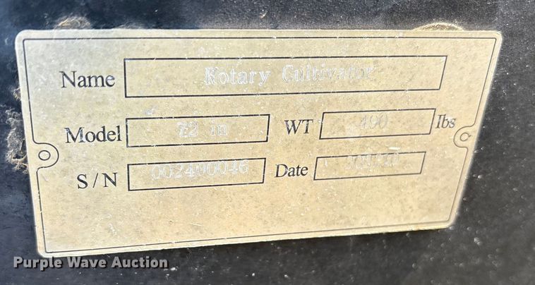 image for item ET7086 2022 Rotary Cultivator skid steer tiller