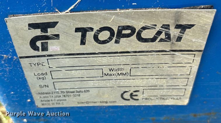 image for item ET7087 2022 Topcat SSSCR72 skid steer power rake