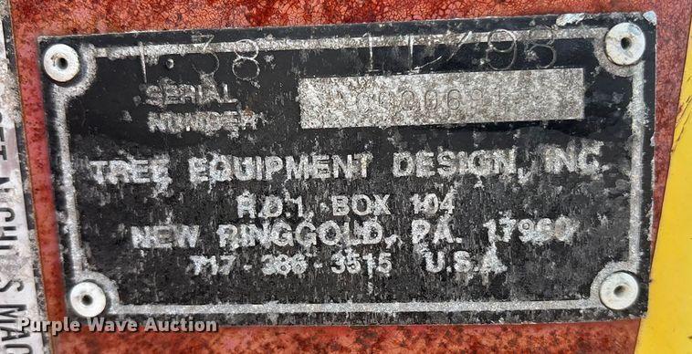 image for item ET7088 1999 Red Boss 1.38 skid steer tree spade