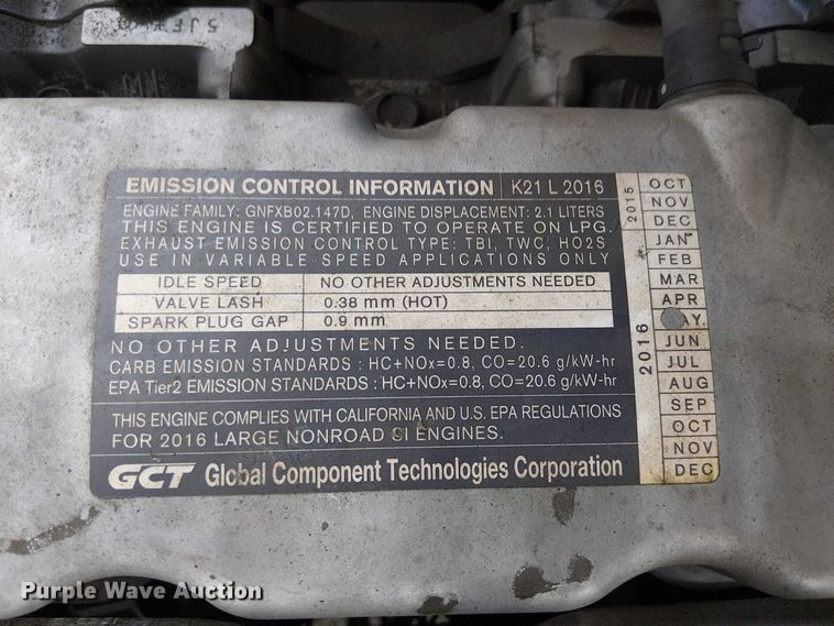 image for item EU2542 2016 UniCarriers PF50 forklift