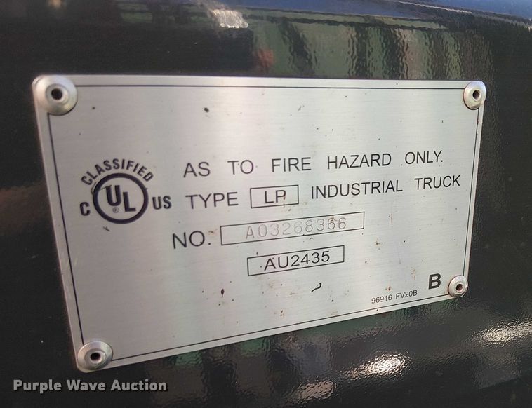 image for item EU2543 2015 UniCarriers PF80YLP forklift