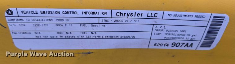 image for item EU3641 2009 Dodge Ram Crew Cab pickup truck