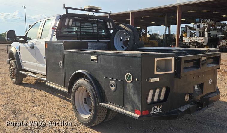 image for item EU3735 2020 Ford F550 SuperCab flatbed truck