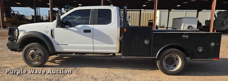 image for item EU3736 2019 Ford F550 SuperCab flatbed truck