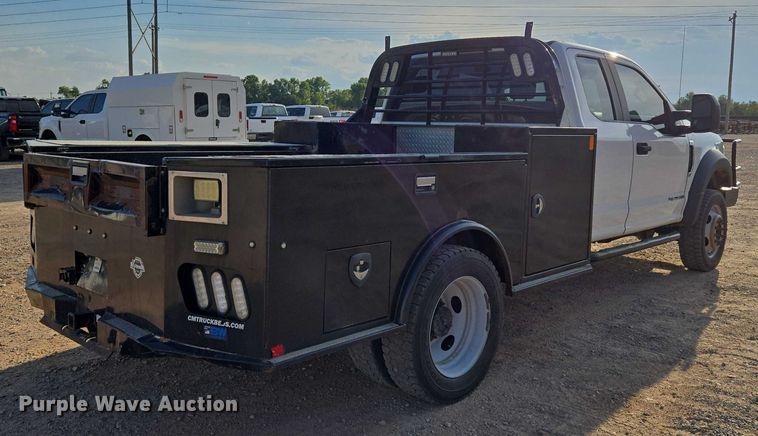 image for item EU3736 2019 Ford F550 SuperCab flatbed truck