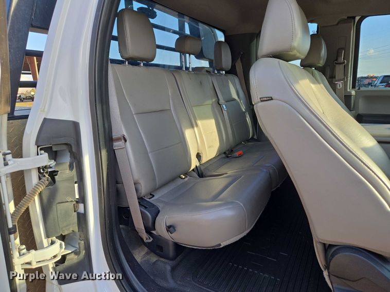 image for item EU3736 2019 Ford F550 SuperCab flatbed truck