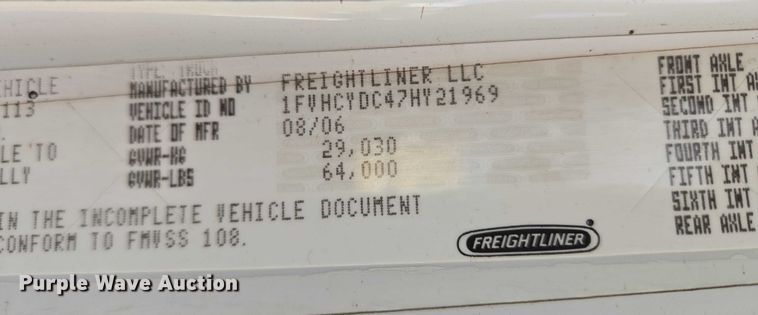 image for item EU3774 2007 Freightliner M2 vacuum truck
