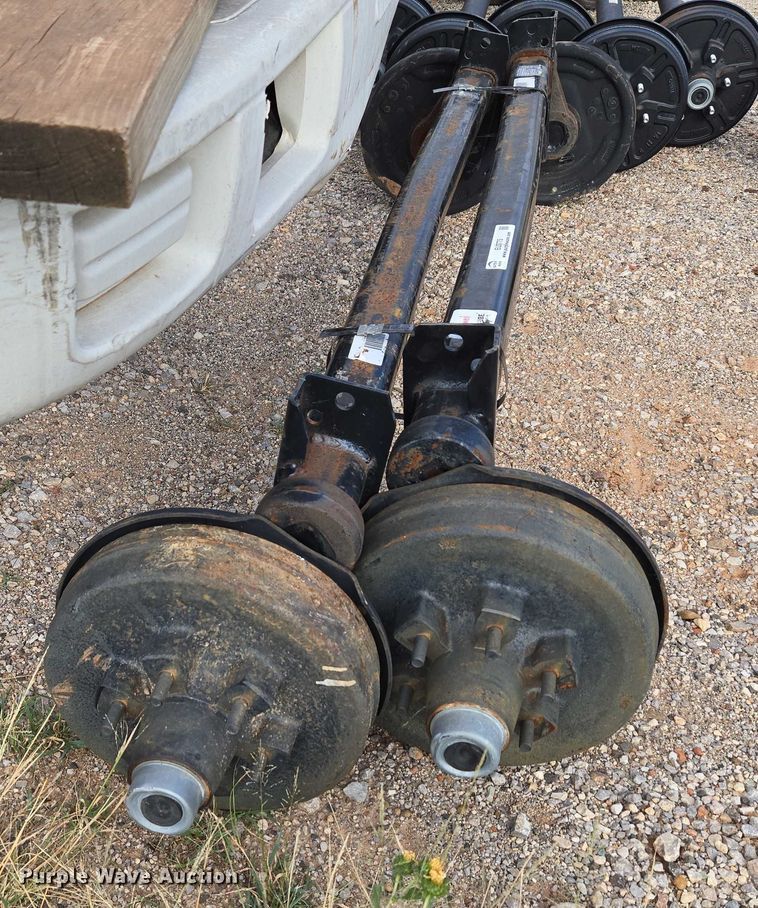 image for item EU3775 (2) trailer axles