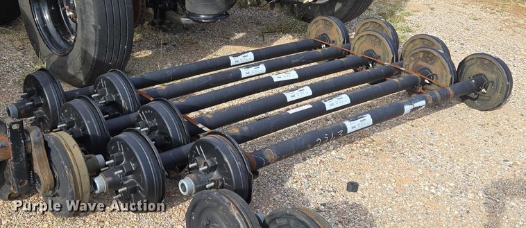 image for item EU3776 (6) trailer axles