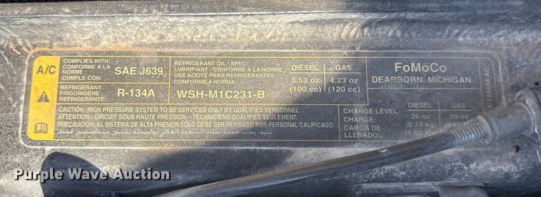 image for item EU4664 2013 Ford F250 Super Duty Crew Cab pickup truck