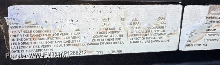 image for item EU4670 2023 Diamond C equipment trailer