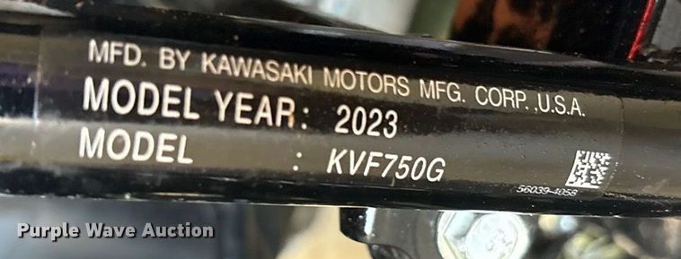 image for item EU4672 2023 Kawasaki Brute Force 750 ATV