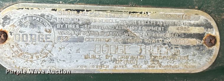 image for item EU6010 1950 Dodge B pickup truck