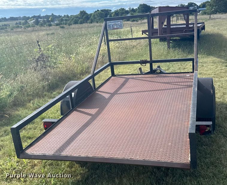 image for item EU6017 2000 Neal tilt deck utility trailer