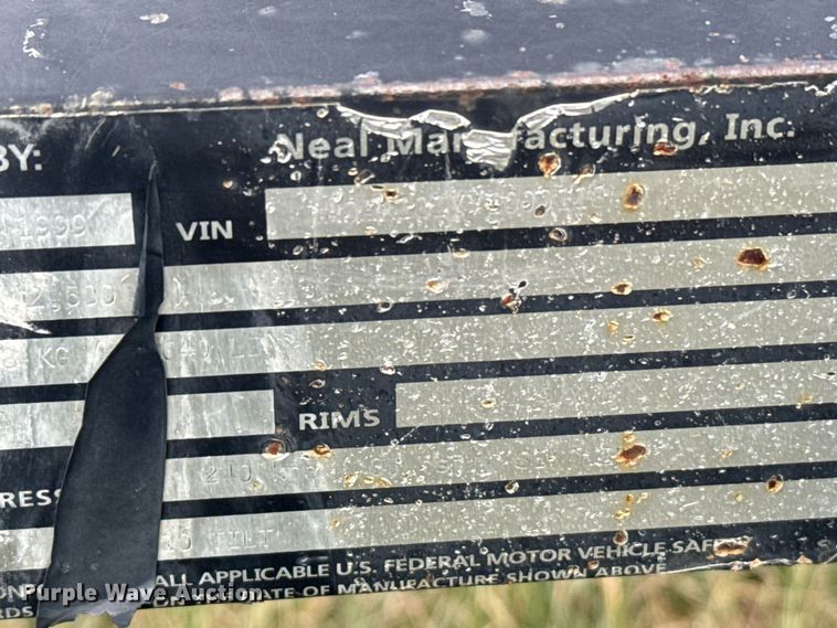 image for item EU6017 2000 Neal tilt deck utility trailer