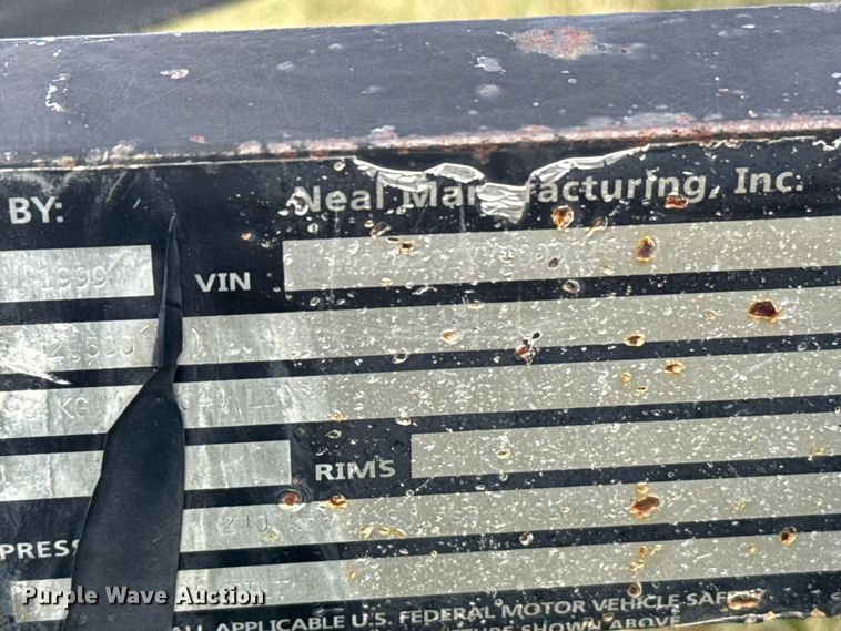 image for item EU6017 2000 Neal tilt deck utility trailer