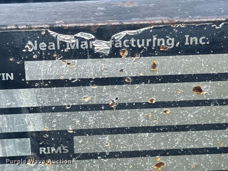 image for item EU6017 2000 Neal tilt deck utility trailer