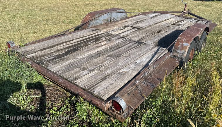 image for item EU6019 1992 Shop built flatbed trailer