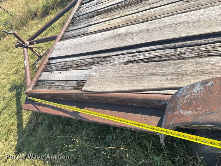 image for item EU6019 1992 Shop built flatbed trailer