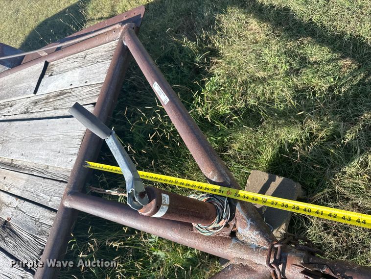 image for item EU6019 1992 Shop built flatbed trailer