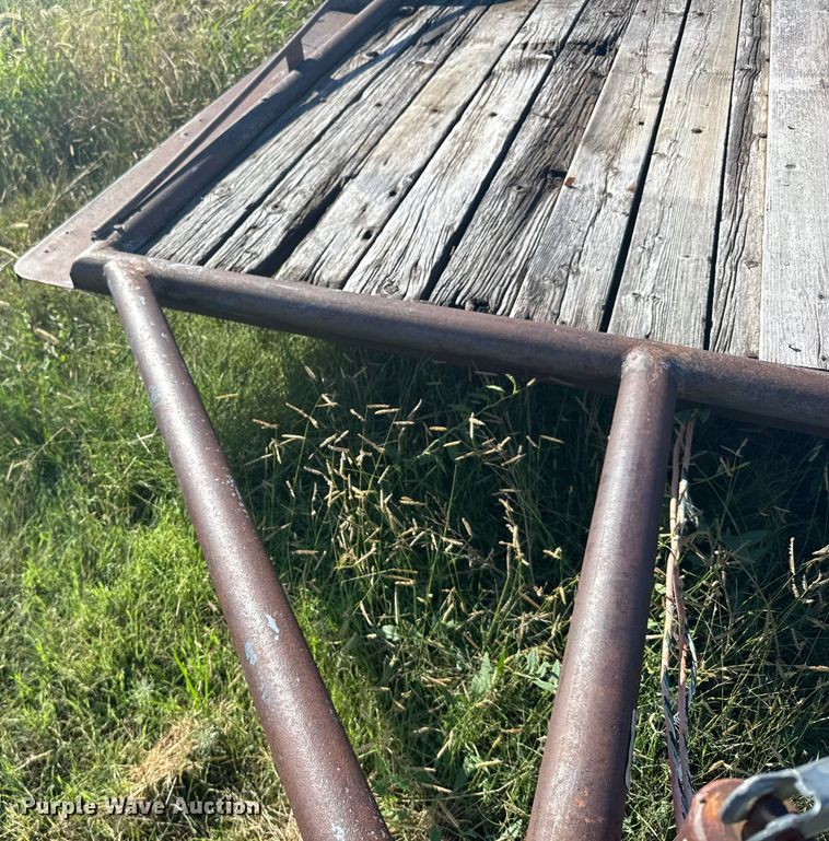 image for item EU6019 1992 Shop built flatbed trailer