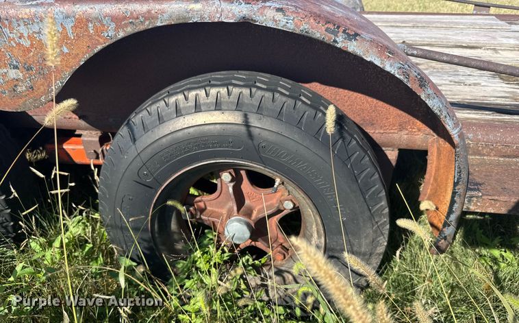 image for item EU6019 1992 Shop built flatbed trailer