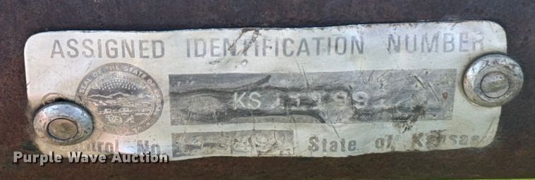 image for item EU6019 1992 Shop built flatbed trailer