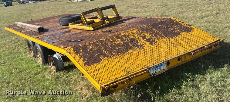 image for item EU6020 1997 Shop built equipment trailer