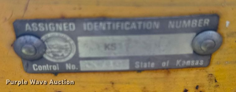 image for item EU6020 1997 Shop built equipment trailer