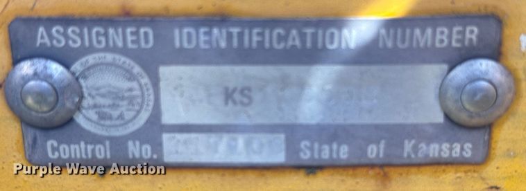 image for item EU6020 1997 Shop built equipment trailer