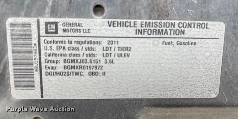 image for item EU7018 2011 Chevrolet Traverse SUV