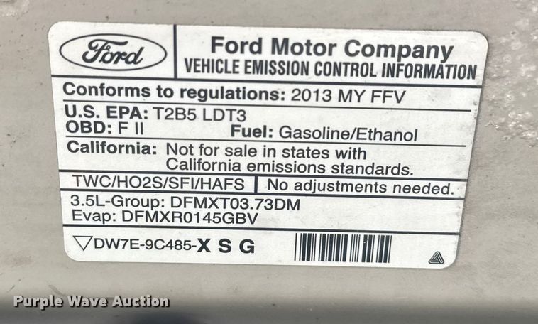 image for item EV1893 2013 Ford Explorer  SUV