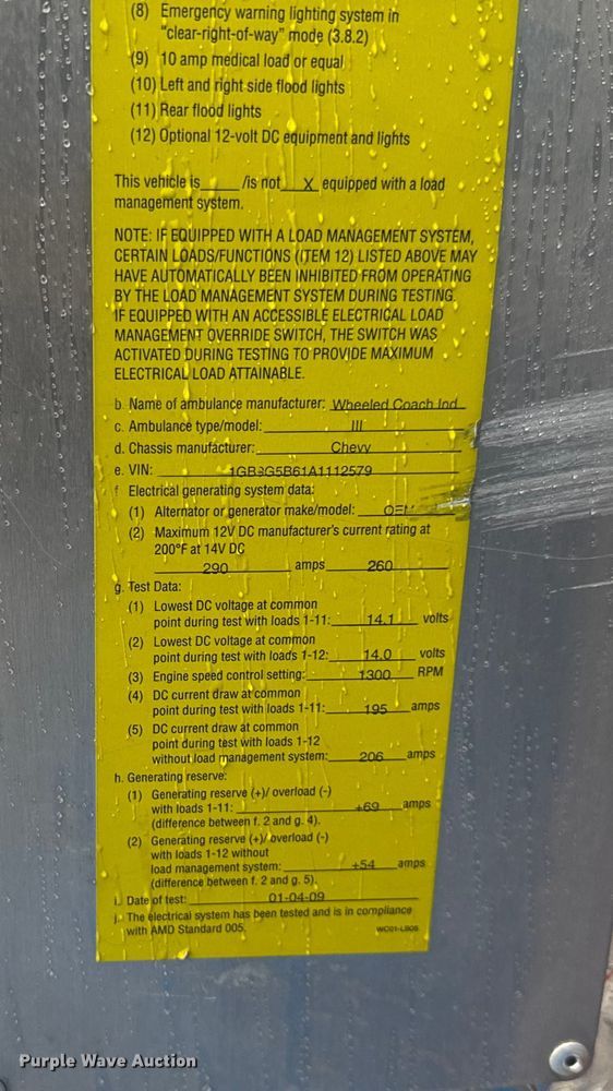 image for item EV1899 Chevrolet  Express ambulance