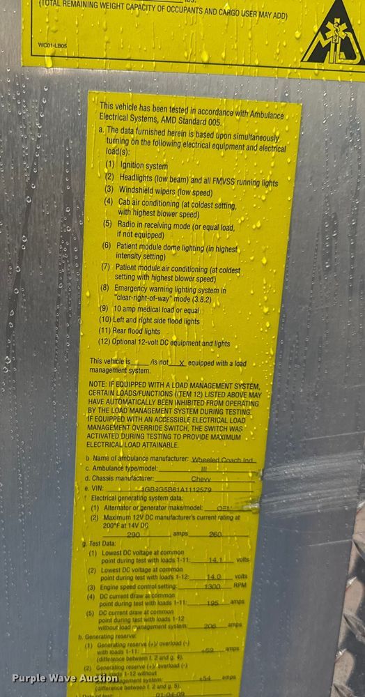 image for item EV1899 Chevrolet  Express ambulance