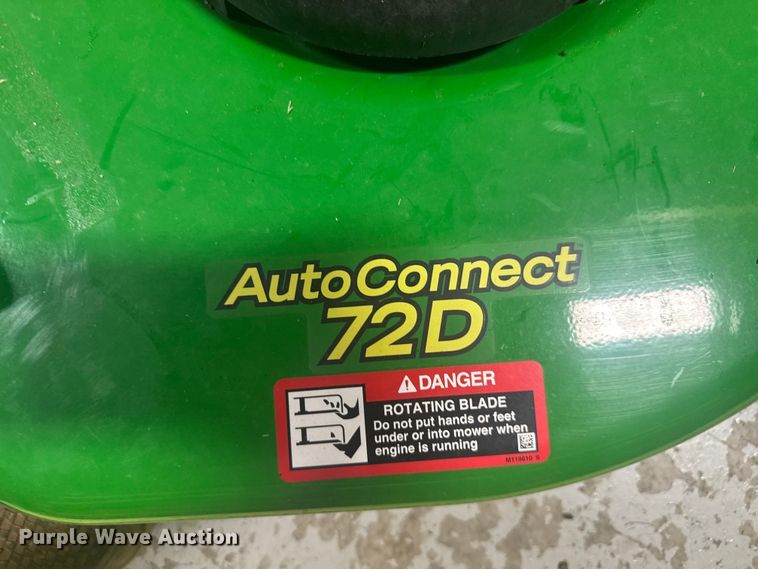 image for item EV1945 John Deere AutoConnect 72D Lawn mower deck