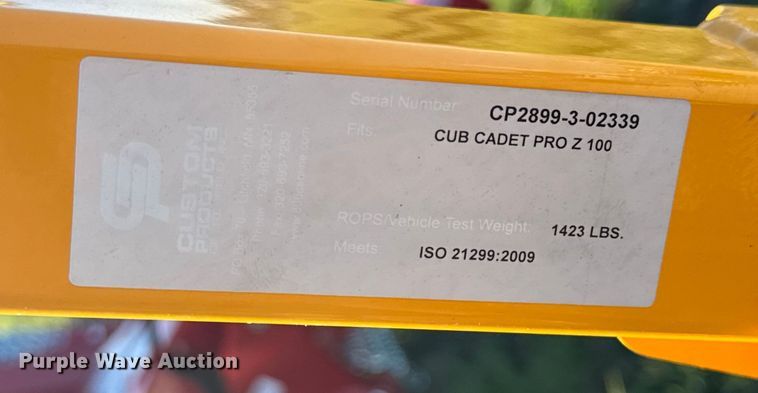 image for item EV1960 Cub Cadet Pro Z 100 lawn mower